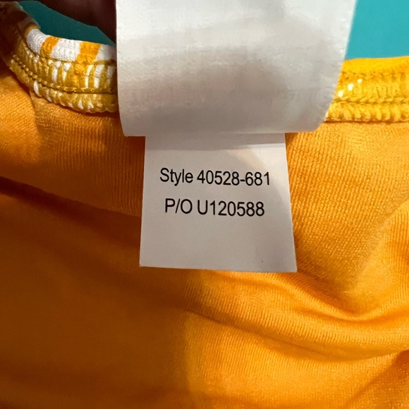 Seafolly Wild Tropics V High Cut Rio Bikini Bottom in Amber NEW Size US 8 - Picture 9 of 15